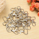 25Pcs Metal Swivel Lobster Claw Clasps Keychain Luggage Buckle DIY Handmade Accessories