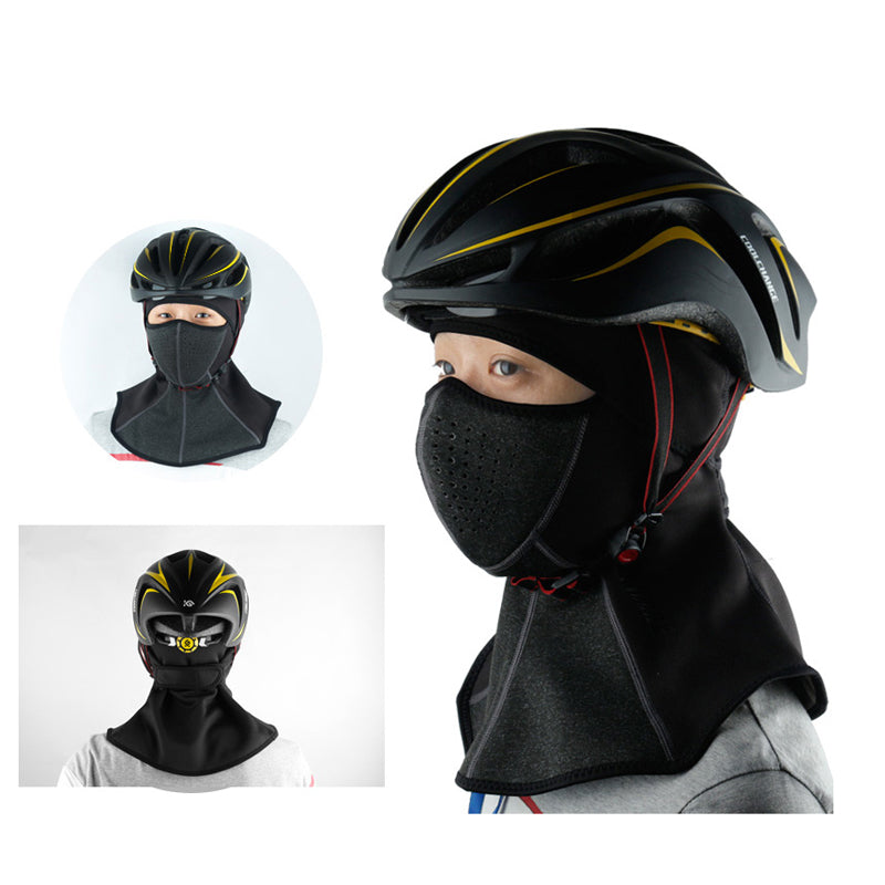 CoolChange Winter Cycling Fleece Thermal Windproof Face Mask Bicycle Skiing Headwear Bike Motorcycle