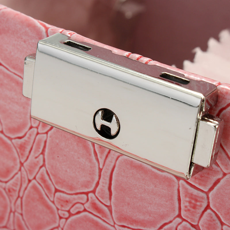 Leather Jewelry Box Storage Organizer Necklace Bracelet Ring Earring Case