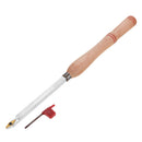 Drillpro Wood Turning Tool Wood Handle with Titanium Coated Wood Carbide Insert Cutter Square Shank Woodworking Tool
