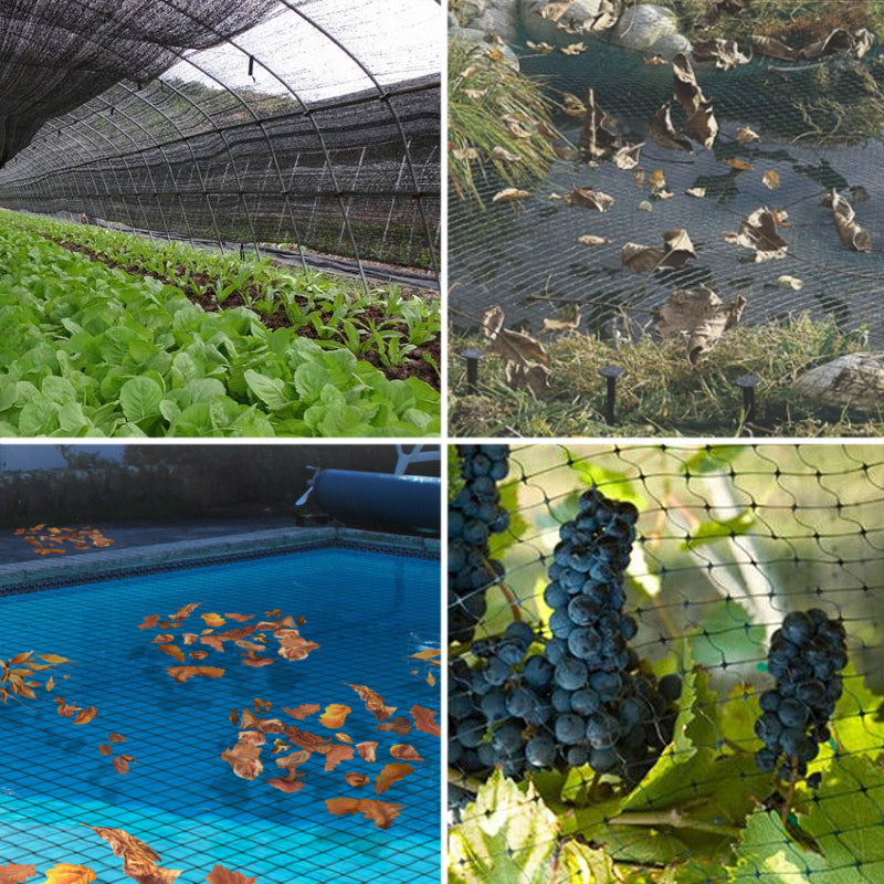Garden Anti Bird Net with Fixed Nail Farm Pond Plants Vegetable Fruit Crops Protection Netting Mesh