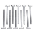 Machifit 10pcs M8x100mm T-Nut Sliding Screws For 30 Series Miter Track T-Slot Woodworking Tool