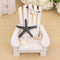 Mediterranean Style Wooden Mini Chairs Desktop Ornaments Home Garden Decoration Furnishings