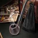 Ebony Wooden Enchase Filter Pipe Toba cco Ci gar Pipe Gift