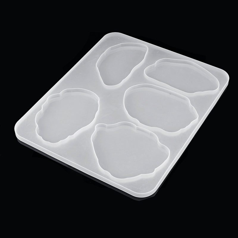 Agate Resin Casting Mold Silicone Making Epoxy Mould Craft DIY Clay Tool