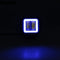 3inch 12/24V 6500K 20W Square LED Work Light Blue + White With Angel Eyes Lights Spot Fog light For Car Boat Motorcycle
