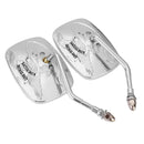 Motorcycle Rear View Side Mirrors Chrome For Harley Davidson Eagle Spirit Live to Ride