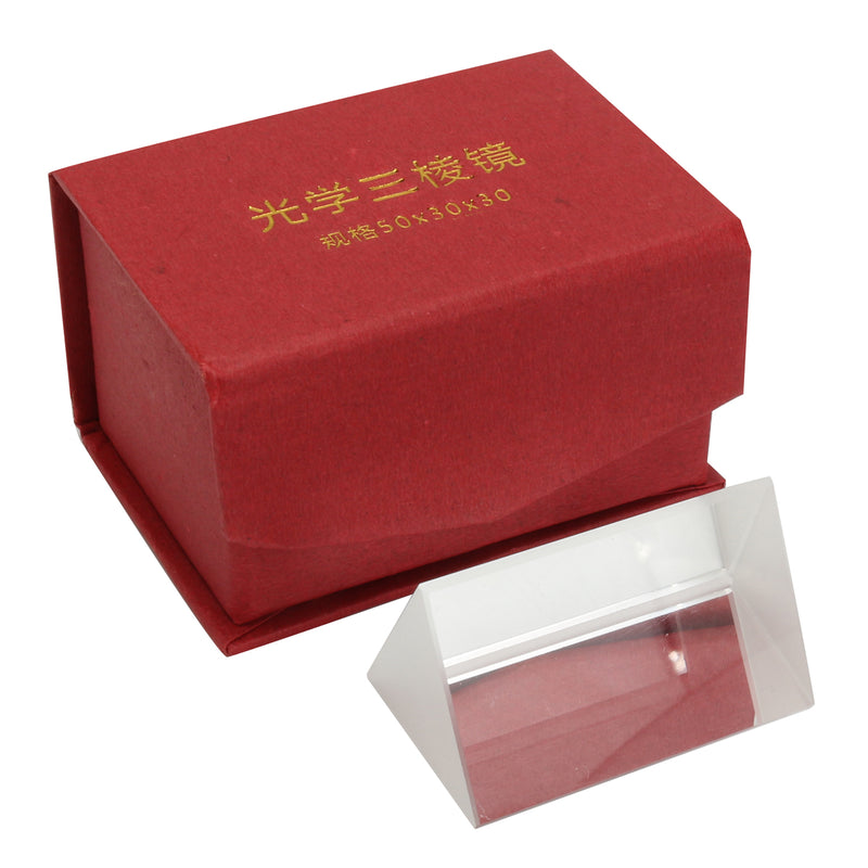 2 Inch Mini Optical Glass Triple Triangular Prism Physics Refractor Light Spectrum