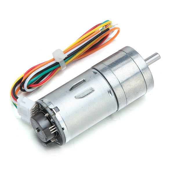 CHIHAI MOTOR GM25-370 DC Gear Motor 6V 100/210/300RPM Encoder Motor