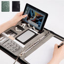 Fichario Binder A4 Document File Folder Case Manager Padfolio Business Office Organizer File Cabinet Holder Zipper Briefcase Bag Notebook