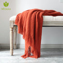 Cotton Cashmere Crochet Nordic Blankets Good Soft Sofa Cover Blanket Winter Bed Bedding Warm Soft Quilt Bed Supplies