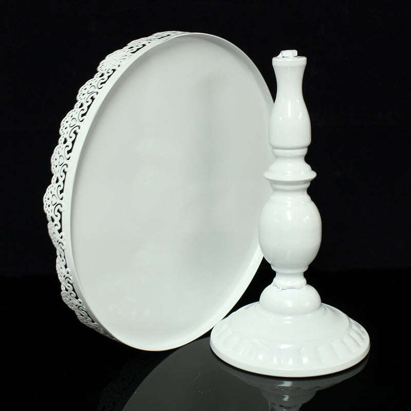 White Round Cake Cupcake Stand Modern Dessert Wedding Birthday Party Event Decorations