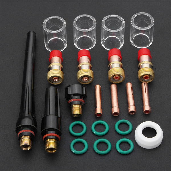 22pcs TIG Welding Stubby Gas Lens