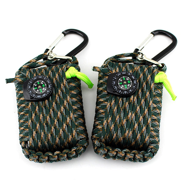 22 In1 Multifunction Outdoor Fishing Survival Kit Parachute Cord First Aid Emergency Survival Tools