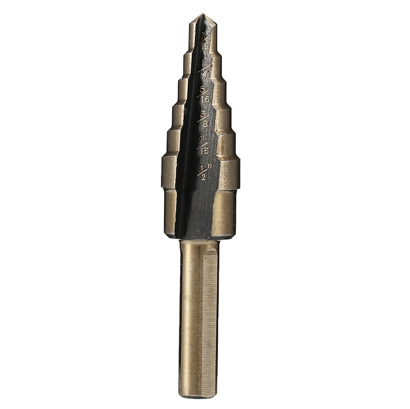 5pcs HSS Step Cone Drill Bit Set High Speed Steel Hole Cutter