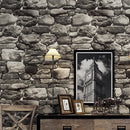 Simulation Stone Retro Background Wall Paper Sticker Living Room Bedroom Decorative