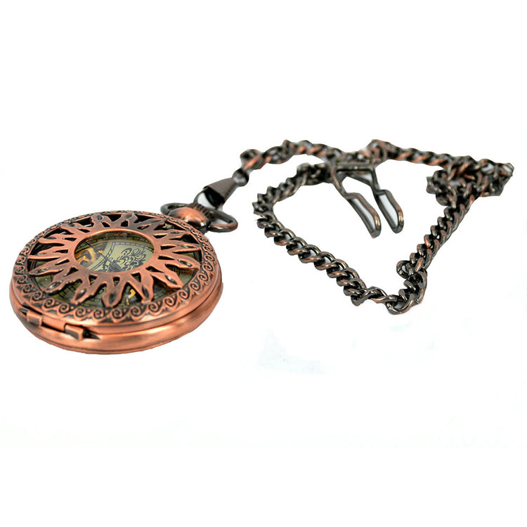 JIJIA JX003 Hot Wheels Hollow Case Mechanical Pocket Watch