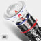 Warsun HD80S 4x XML2 Stepless Dimming Zoomable Flashlight 4 Color Light Fishing Hunting Flashlight Waterproof USB Rechargeable