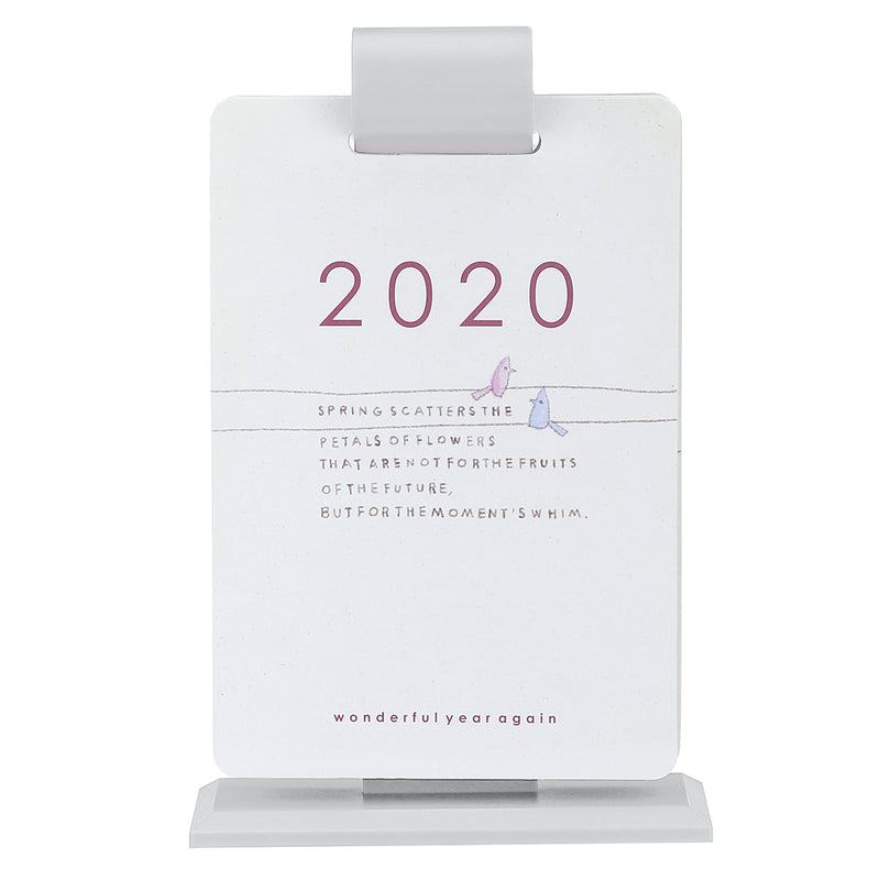 2020 Year Desk Calendar Simple Desktop Decorations Calendar Daily Schedule Planner Coil Vertical Calendar