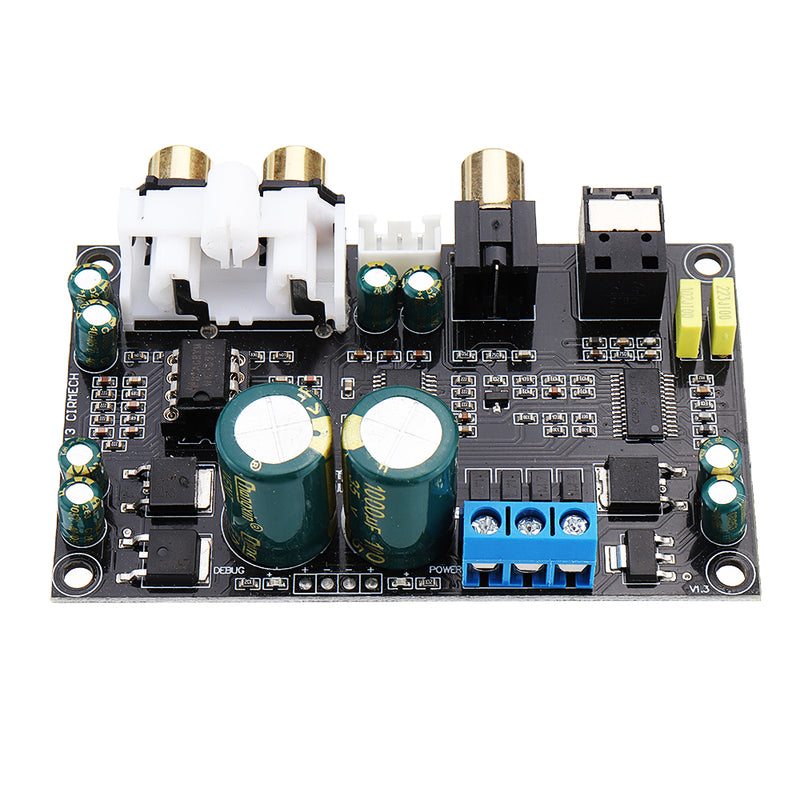 HiFi CS8416 CS4398 Digital Interface Optical Coaxial Audio Decoder SPDIF DAC Decode Board Support 24Bit 192Khz AC12V