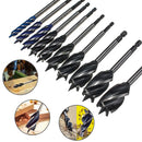 Four Slot Four Blade Wood Working Auger Drill Bit 10mm-32mm Hex Shank Bore Hole Twist Drill Bit