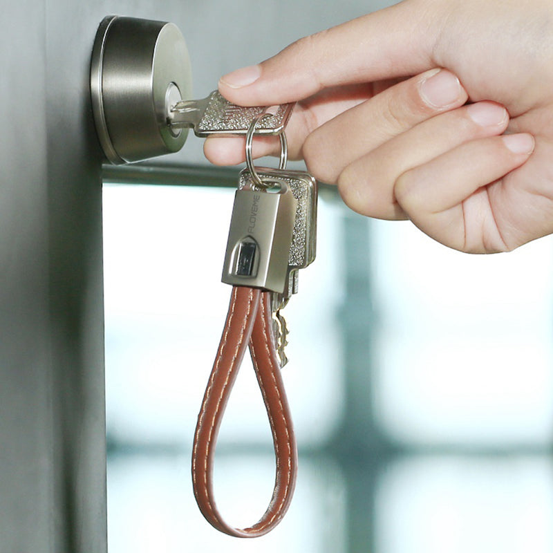 Floveme 2A Micro USB Leather Portable Fast Charging Data Cable For Xiaomi HUAWEI Android Phone