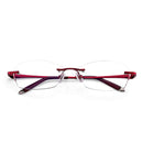 SHUAIDI Computer Rimless Glasses Plain Mirror Optical Frame Eyeglass Clear Lens Anti Blue Rays Radiation