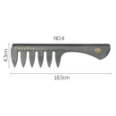 Retro Men's Head Comb Big Back Shape Comb Wide Tooth Head Insert Comb Fork Hair Scissors Tool