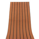 Marine Floor EVA Foam Brown Faux Teak Boat Mat Self-Adhesive Decking Yacht Sheet Stair Carpet