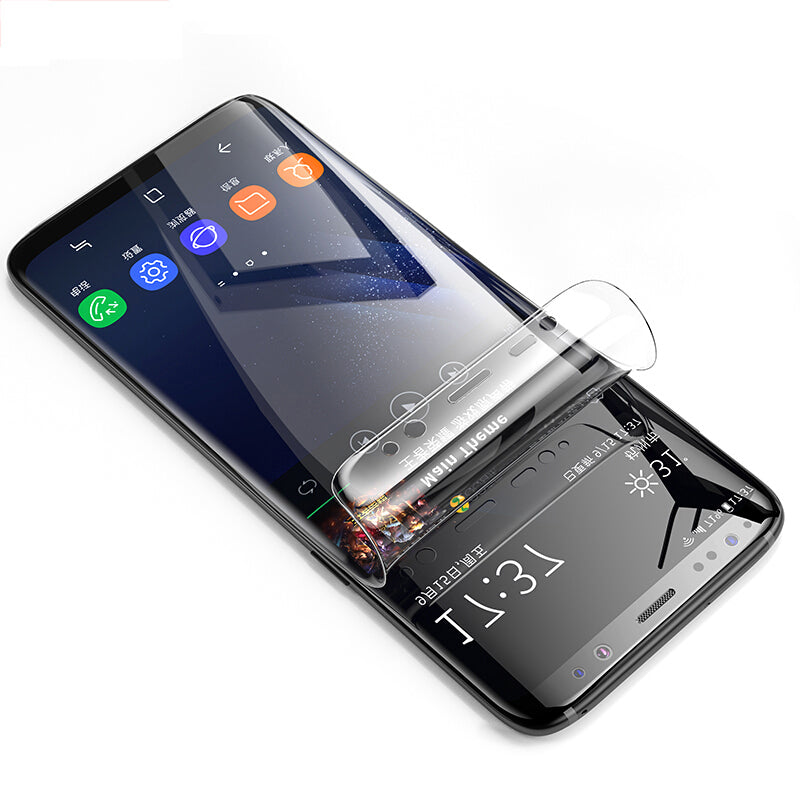 Curved Edge Clear HD Soft PET Screen Protector for Samsung Galaxy S9 Plus