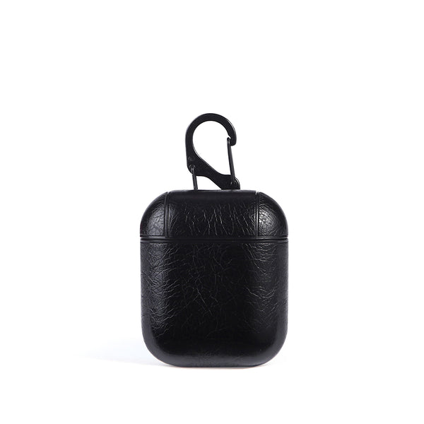 PU Leather Shockproof Protective Case With Hook For Apple AirPods