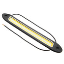 2PCS 12V LED COB Car DRL Daytime Running Lights Driving Fog Lamp Turn Light Waterproof Dual Color