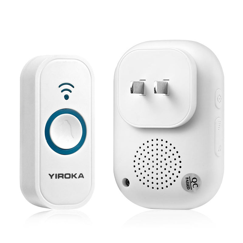 YIROKA W-101 Wireless Doorbell 58 Chimes Wireless Doorbell Waterproof Call Door Bell Smart Doorbell Alarm System Kit