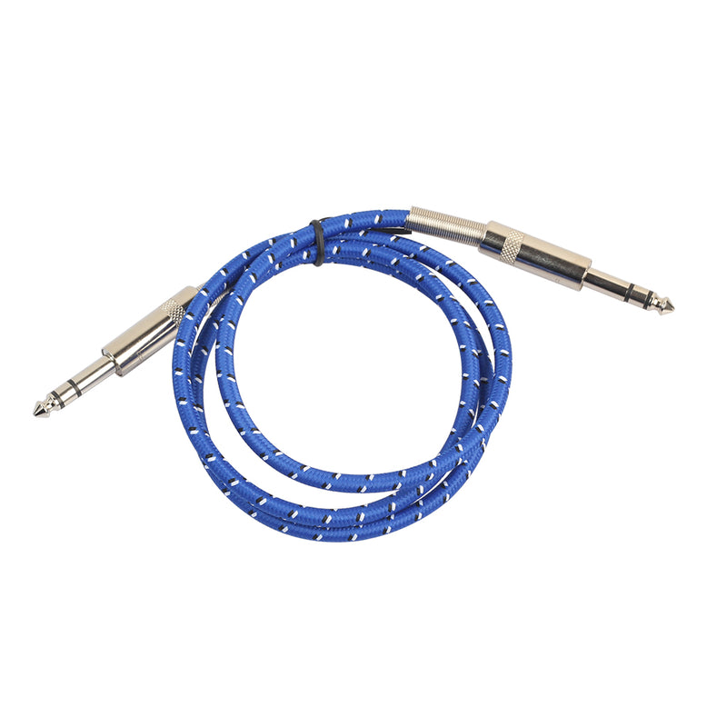 REXLIS BK3044B 1/ 1.8/ 3M 6.35 Male to Male Electric Guitar Microphone Audio Cable