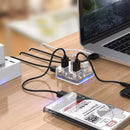 ORICO MH4U Transparent USB 3.0 USB Hub Adapter With 4 USB 3.0 Ports With Data Cable For Laptop Notebook Desktop PC