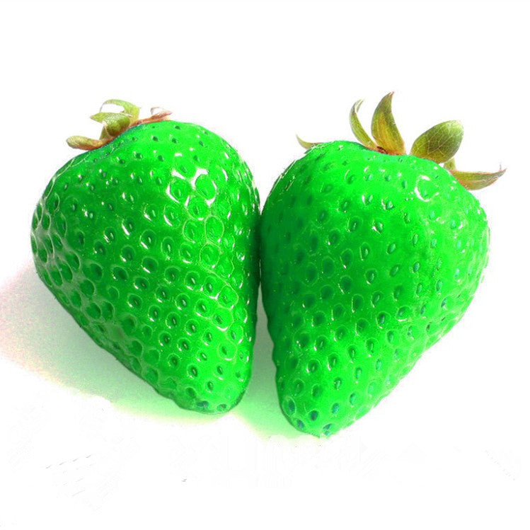 500Pcs Green Strawberry Seeds Garden Fruit Seeds Heirloom Super Strawberry Garden Seeds