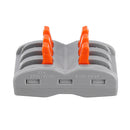 Minleaf 9Pcs 3Pin Wire Docking Connector Terminal Block Universal Quick Terminal Block Electric Cable Wire Connector Terminal 0.08-4.0mm