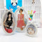 6 Inch Oval Photo Frame Crystal Bow Pearl Home Decor Christmas Gift Picture Frame