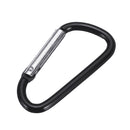 Screw Lock D-Shaped Carabiner Hook Keyring Clip