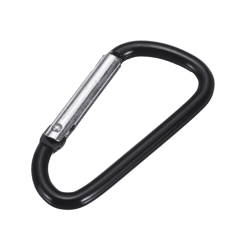 Screw Lock D-Shaped Carabiner Hook Keyring Clip