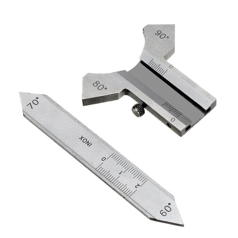 Machifit Welding Gauge Weld Inspection Gage Weld Seam Bead/Fillet/Crown Test Ulnar Ruler 60 70 80 90 Degree Angle Measure