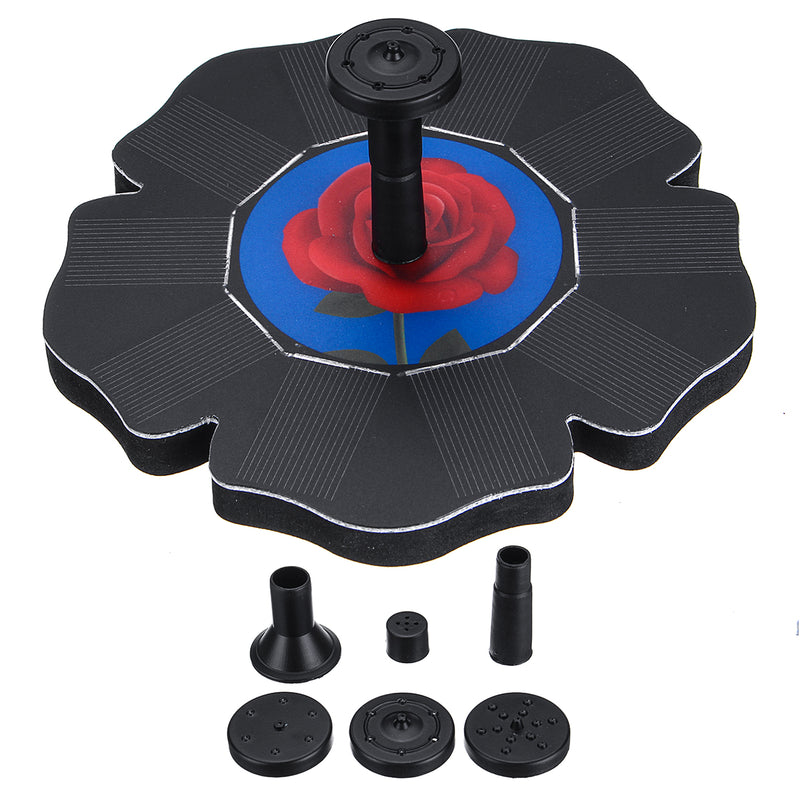 Solar Powered Floating Bird Bath Water Panel Fountain Pump Garden Pond Pool