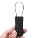 Portable USB Rechargeable Electronic Lock Anti-Theft Security Fingerprint Lock Luggage Lock Smart Waterproof Suitcase Padlock Fast Recognition