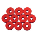 10Pcs M5 Manual Knurled Thumb Aluminum Alloy Screw Nut Spacer Flat Washer