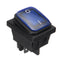 On-Off-On 4 Pin 12V LED Light Rocker Toggle Latching Switch Waterproof For Car Boat