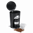 Mini Automatic Single Cup Drip Coffee Maker Machine With Travel Cup Auto Shutoff