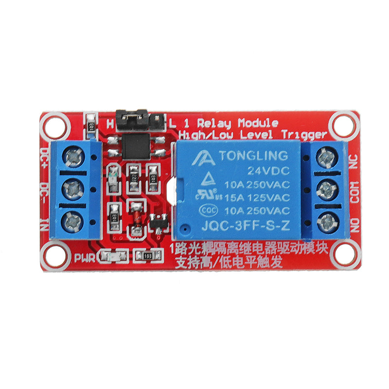 5Pcs 24V 1 Channel Level Trigger Optocoupler Relay Module
