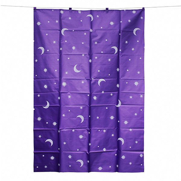 Dormitory Bunk Bed Curtain Silver Plating Star Moon Shade Cloth