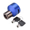 Wheel Disc Brake Lock With 2 Keys Anti Thief For Motorcycle Motor Bike Scooter Black Red Silver