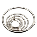 10Pcs Book Binder Hinged Rings Metal Loose Leaf Keychain for Album Scrapbook